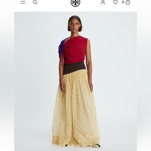 Tory Burch - Silk Chiffon Organza Dress (+ free dress bag!)